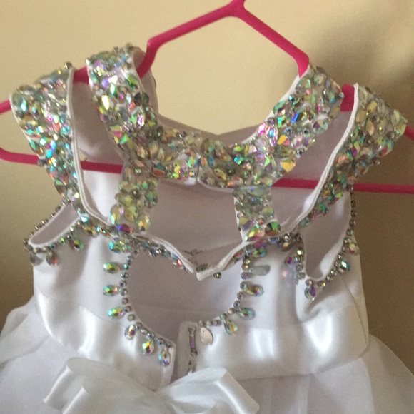 White pageant dress - Picture 3 of 5
